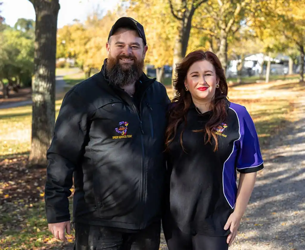 Daniel and Stefanie from Speedy Services Today Wandong Local Plumbers