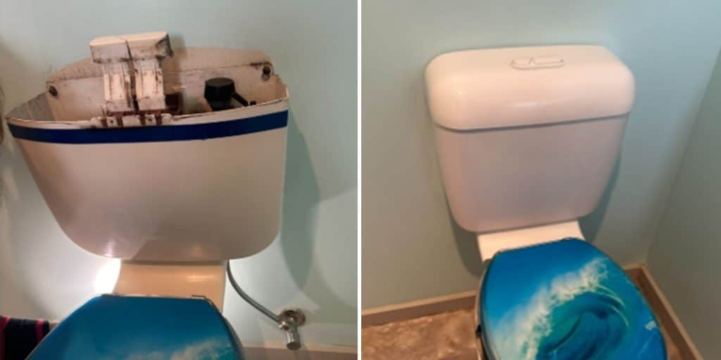 emergency toilet repair of damaged toilet in diggers rest