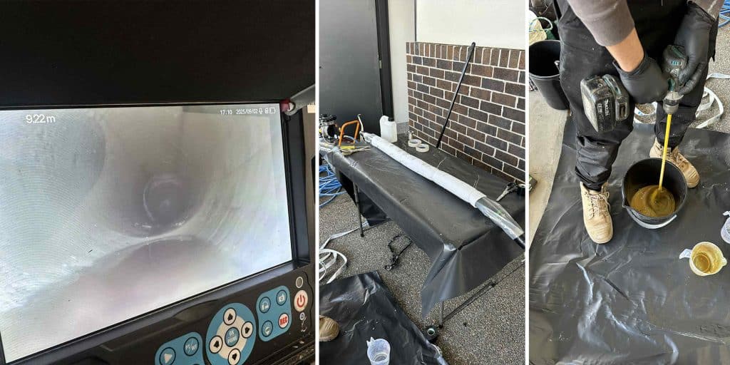 customer bathroom blockage reline method repair kilmore